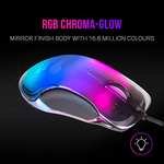 Mars Gaming MMGLOW, RGB Chroma-Glow Gaming-Maus, Spiegeloberfläche, Ultraleicht, 12800 DPI