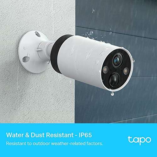 TP-Link Tapo C420S1 Überwachungskamera mit 2K hohe Auflösung, 5200mAh Akku, Vollfarb-Nachtsicht, AI, microSD-Karte, Cloud-Speicher + Hub