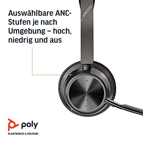 Poly - Voyager Focus 2 UC USB-A Headset mit Ladestation - WHD "Wie neu"