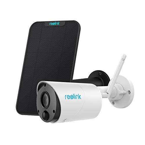 Reolink Solar Außen-Kamera Argus Eco + Solarpanel mit SD-Card Slot, 2 Wege Audio, IR Nachtsicht, Bewegungserkennung