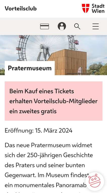 Prater Museum 1+1 Ticket