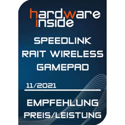 Speedlink RAIT Gamepad Wireless – Gaming Controller kabellos mit Vibrationsfunktion