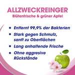 Sagrotan Allzweck-Reiniger Blütenfrische & Grüner Apfel – 2in1 Desinfektionsreiniger – 6 x 750 ml Sprühflasche