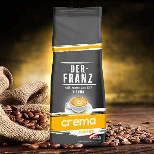 3x 500g Der-Franz Espresso Crema-Kaffee , ganze Bohne