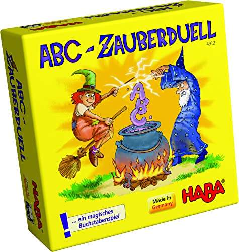 HABA 4912 - ABC Zauberduell, Lernspiel ab 6 Jahren zum Buchstabenlernen