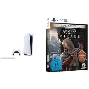 PlayStation Sony 5 + Assassins Creed Mirage Launch Edition