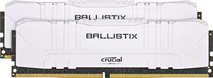 Crucial Ballistix BL2K8G30C15U4W 3000 MHz, DDR4, DRAM, Desktop Gaming Speicher Kit, 16GB