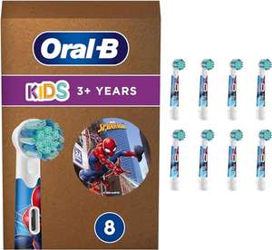 Oral-B Kids Spiderman Aufsteckbürsten für elektrische Zahnbürste, 8 Stück