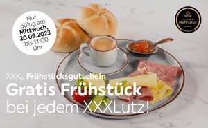 XXXLutz: Gratis Frühstück am 20.09