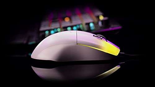 Roccat Kone Pro - Lightweight Ergonomic Optical Performance Gaming Maus , weiß