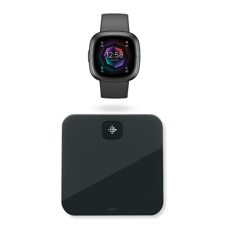 Fitbit Sense 2 Smartwatch + Fitbit Aria Personenwaage