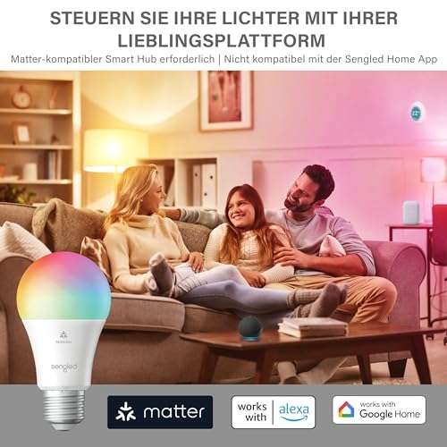 Personalisiert/Echo notwendig - Amazon Prime Deal - Sengled Smart LED Glühbirne (E27) & Power Plug (personalisiert)
