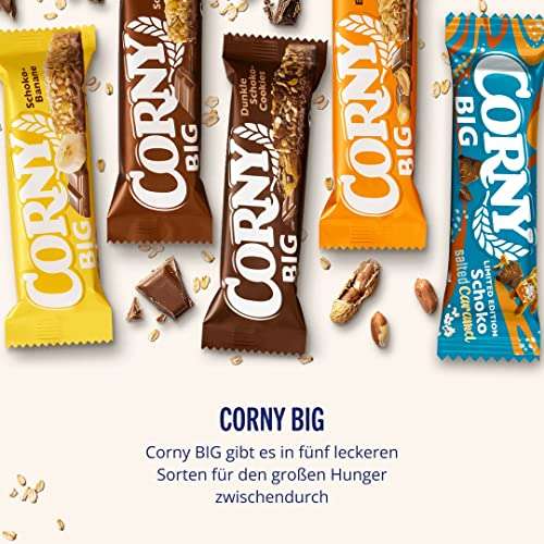 24x 50g Corny Big Erdnuss-Schoko - Müsliriegel mit Erdnüssen und Schokolade