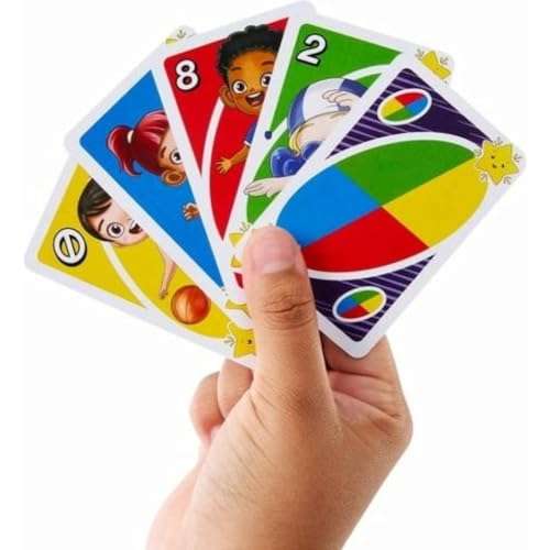 UNO Junior Move! - Aktive Variante des Kartenspiels, 3 Schwierigkeitsstufen