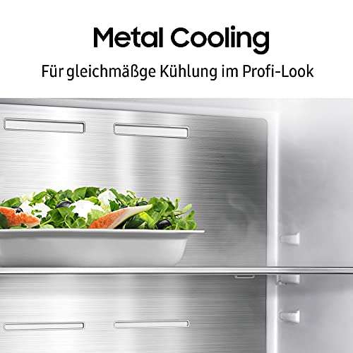 Samsung RL38A7B5BS9/EG Bespoke Kühl-/Gefrierkombination, 203 cm, 387 L, Twin Cooling+, Cool Select+, Metal Cooling, No Frost+