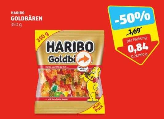 [Hofer] Haribo Goldbären um €0.84 statt €1.69