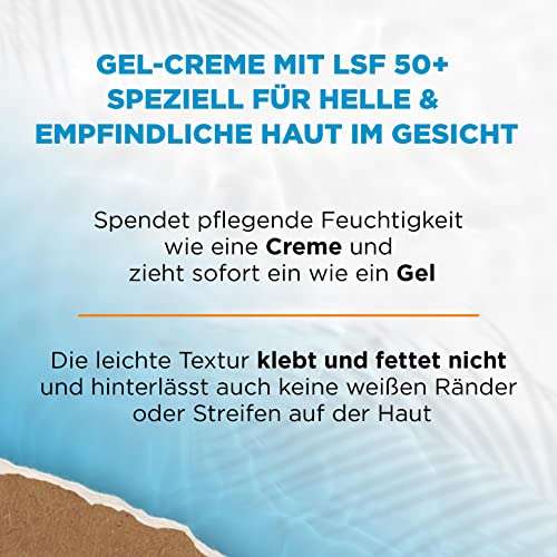 Garnier Sonnenschutz Gel-Creme, LSF 50+