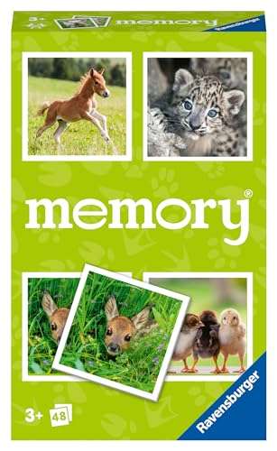 Ravensburger 22458 - Tierbaby Memory - der Spieleklassiker für Tierfans