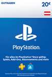 PlayStation Store Guthaben 20 EUR | PSN Österreichisches Konto | PS5/PS4 Download Code