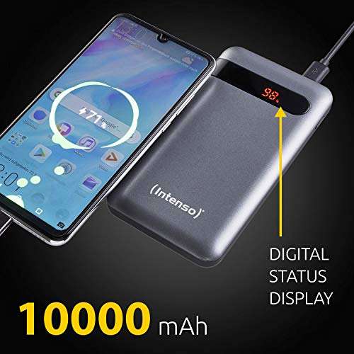 Intenso 7332330 Powerbank PD mit 10000 mAh, Power Delivery & Quick Charge