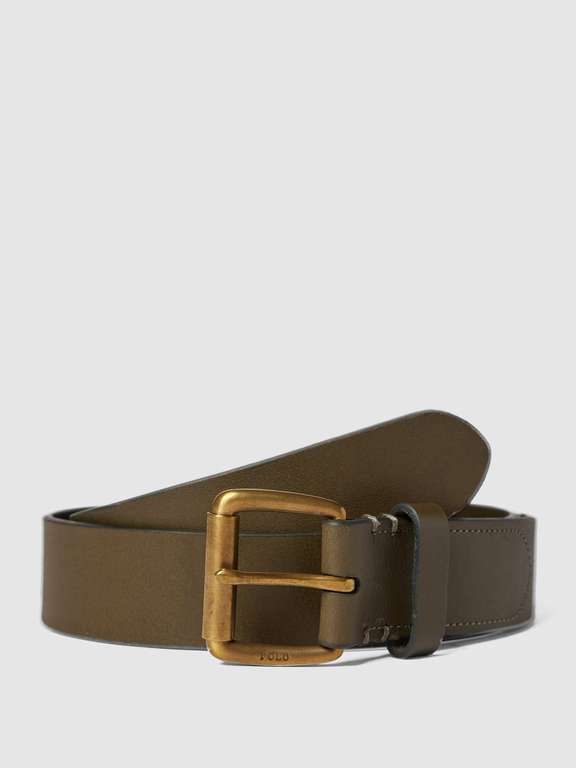 Polo Ralph Lauren Gürtel mit Logo-Applikation (Olivgrün)