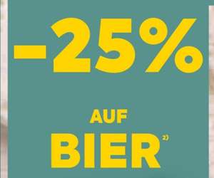 -25% auf Bier beim Billa/Plus, Spar, Interspar 20.10. + 21.10.