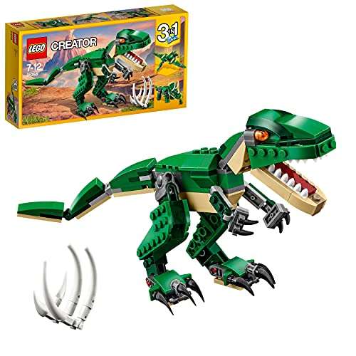 LEGO 31058 Creator Dinosaurier 3in1 Modell mit T-Rex, Triceratops und Pterodactylus Figuren