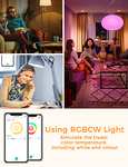 Refoss Smart WLAN E27 RGBWW Glühbirne mit Apple HomeKit, Alexa & Google Unterstützung