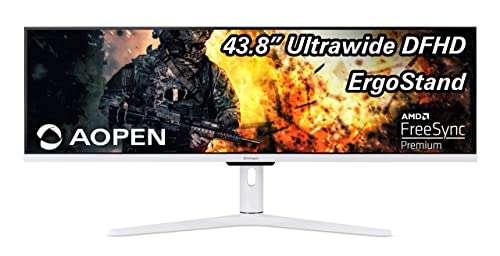 Acer AOPEN 43XV1 111,3 cm (43,8") UWFHD IPS Gaming-Monitor HDMI/DP HDR 1ms