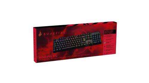 Surefire Kingpin M2 Mechanische (Red Switches), NKRO, RGB, 1000hz (AZERTY) Gaming Tastatur