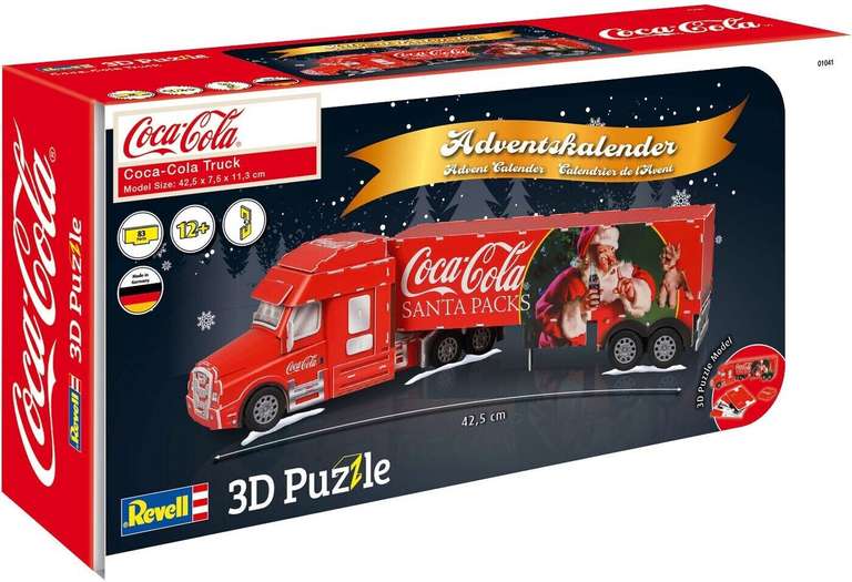 Revell Adventskalender 3D Puzzle Coca-Cola Truck (01041)