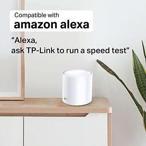 TP-Link Deco X60 AX3000 Wi-Fi 6 WLAN Mesh Set,Dualband 3000Mbit/s, Reichweite bis zu 650m²
