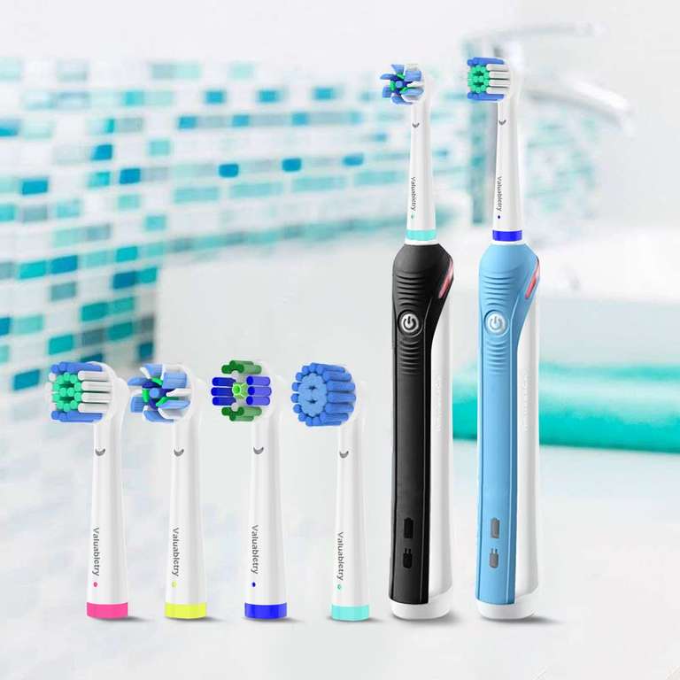 16er Aufsteckbürsten Kompatibel mit Oral B Elektrische Zahnbürste, 4er Precision, 4er Cross, 4er 3D Whitening und 4 Sensitive Clean