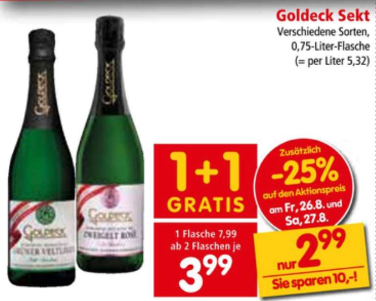 Goldeck Sekt Interspar 2,99 Euro