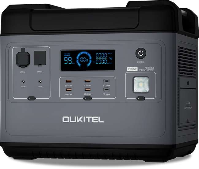 OUKITEL P2001E Portable Power Station 2000W/2000Wh