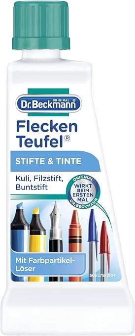 Dr. Beckmann Fleckenteufel für Fetthaltiges & Saucen, Stifte & Tinte oder Blut & Eiweißhaltiges 50g