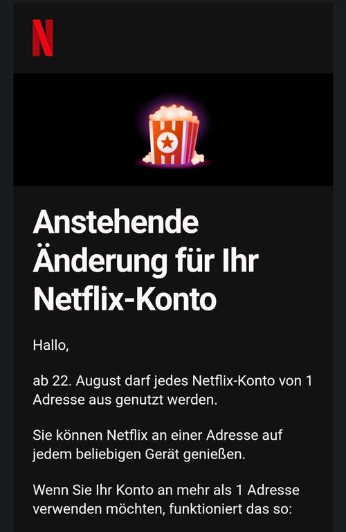 Netflix nur mehr an EINER Adresse - das Aus für ausländische Accounts zur Nutzung in Österreich?
