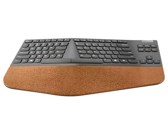 Lenovo Go Wireless Split Tastatur, TKL, Naturkork