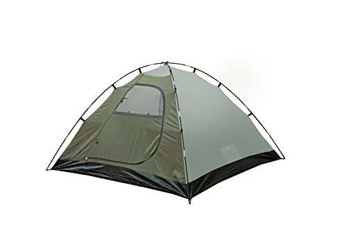 High Peak Kuppelzelt Nevada 3, Campingzelt mit Vorbau, Iglu-Zelt für 3 Personen,