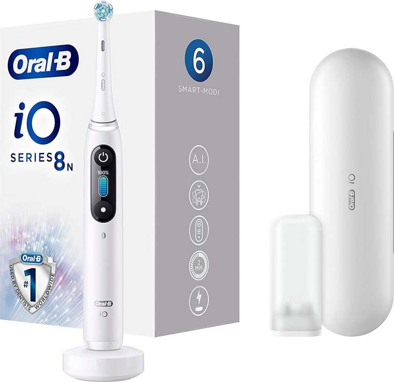 Oral-B iO Series 8N elektrische Zahnbürste hite alabaster