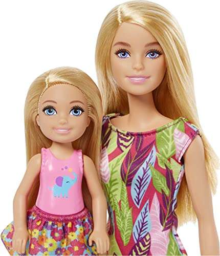 Mattel Barbie Dschungelabenteuer Barbie und Chelsea Schwestern-Spielset