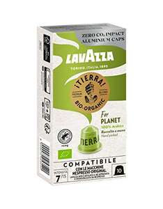 Lavazza Espresso Lungo oder Tierra For Planet Bio-Organic, 10 Kapseln (Lavazza Espresso Ristretto für 2,89€)
