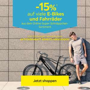 Möbelix: 15% auf viele E-Bikes und Fahrräder aus dem Online-Super-Schnäppchen-Sortiment sowie Gartenmöbel