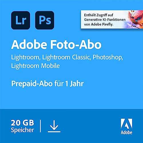 Adobe Creative Cloud Foto-Abo mit 20GB: Photoshop und Lightroom