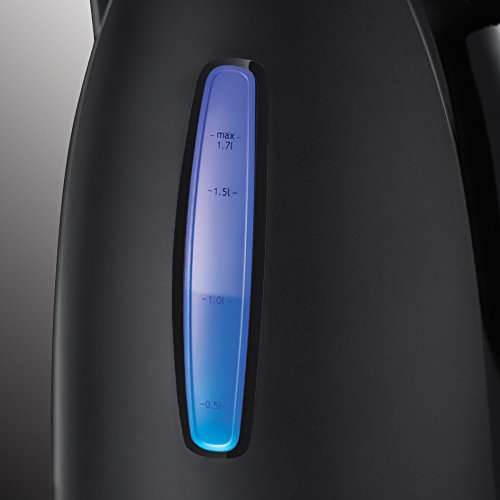 Russell Hobbs Textures+ Wasserkocher 1,7l, 2400W, blaue LED-Beleuchtung