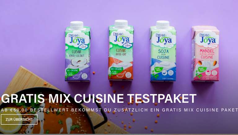 Kostenloses Joya Mix Cuisine Testpaket ab 50€