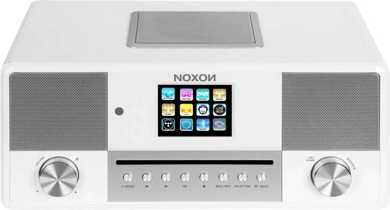 Noxon Jura Internetradio, DAB+, WLAN, Bluetooth, weiß
