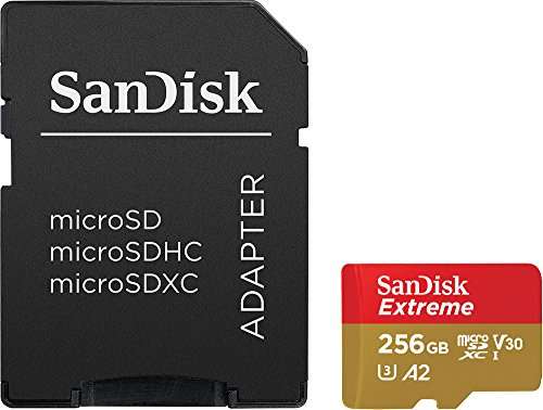 SanDisk Extreme R190/W130 microSDXC 256GB Kit