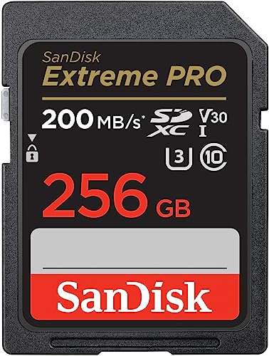 SanDisk Extreme PRO R200/W140 SDXC 256GB, UHS-I U3, Class 10