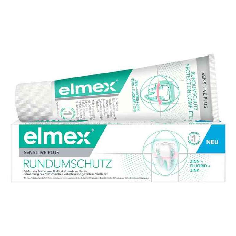 elmex Sensitive Plus Rundumschutz Zahnpasta, 75 ml